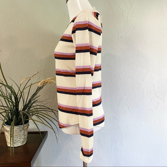 NWT Blu Pepper Day to Day V-neck Ribbed Sweater - Picture 3 of 13